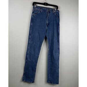 Wrangler 14MWZ Jeans Women's 11x34 Blue Cowboy Cut Cowgirl Rodeo Western Y2K